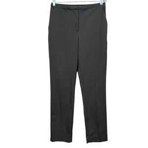H&M Womens Pants Flat Front Slash Pockets High Rise Zip Fly Gray Size 8*